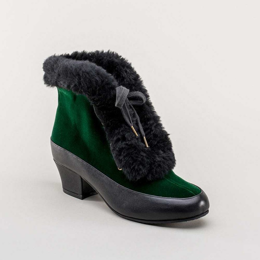 Women American Duchess | Alpen Women'S Retro Winter Booties (Emerald/Black)