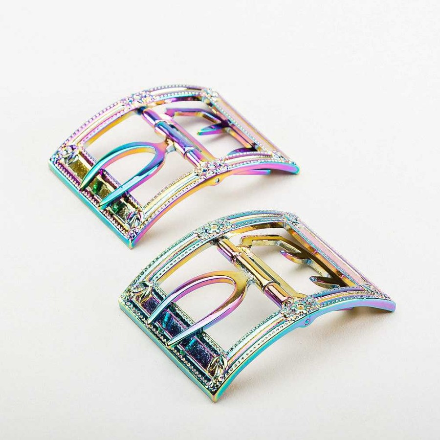 Accessories & More American Duchess | Cavendish 18Th Century Shoe Buckles (Rainbow)