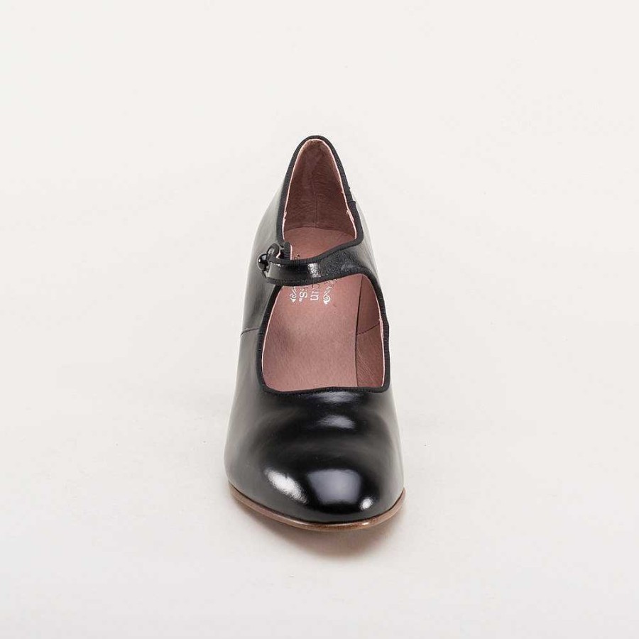 Women American Duchess | Anna May Women'S 1920S Mary Jane High Heels (Black)