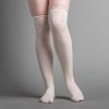 Accessories & More American Duchess | Silk Stockings (Ivory, Plain)