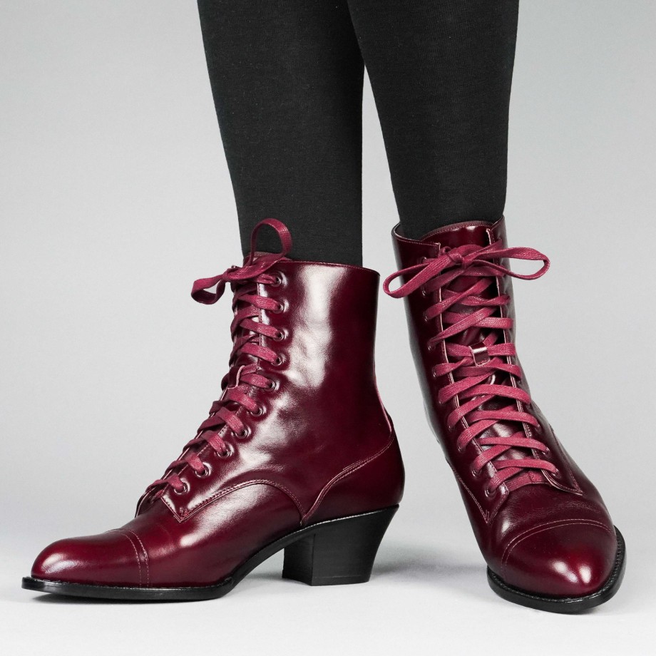 Women American Duchess | Pre-Order Paris Women'S Boots (Burgundy)