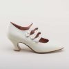 Women American Duchess | Bellatrix Women'S Edwardian Shoes (Ivory)