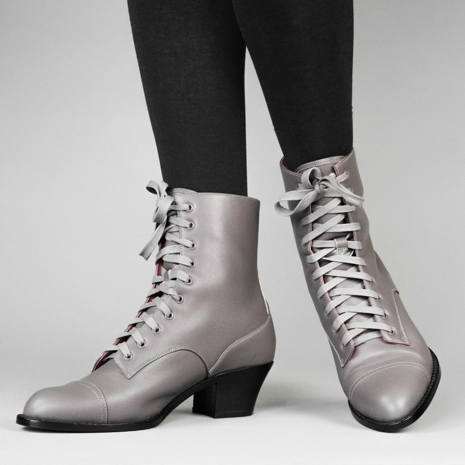 Women American Duchess | Pre-Order Paris Women'S Boots Wide (Steel Gray)