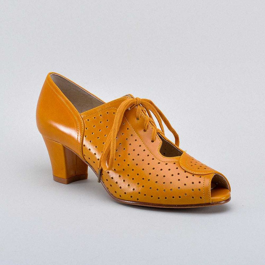 Women American Duchess | Pre-Order Jenny Women'S Vintage Oxfords (Goldenrod Yellow)