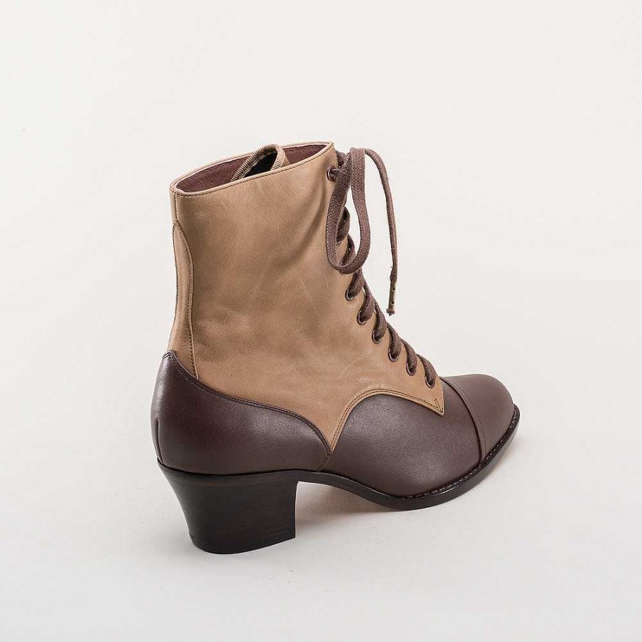 Women American Duchess | Pre-Order Paris Women'S Boots Wide (Tan/Brown)