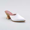 Women American Duchess | Charlotte Women'S 18Th Century Mules (Ivory)