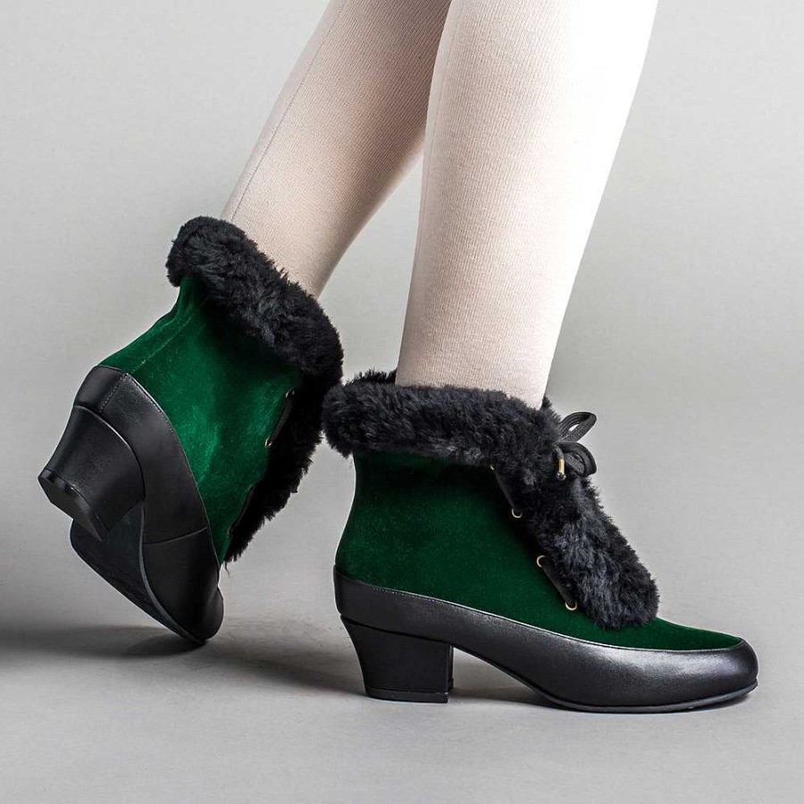 Women American Duchess | Alpen Women'S Retro Winter Booties (Emerald/Black)