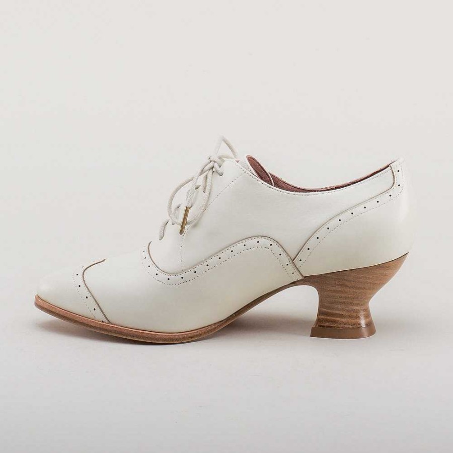 Women American Duchess | Londoner Women'S Edwardian Oxfords (Ivory)