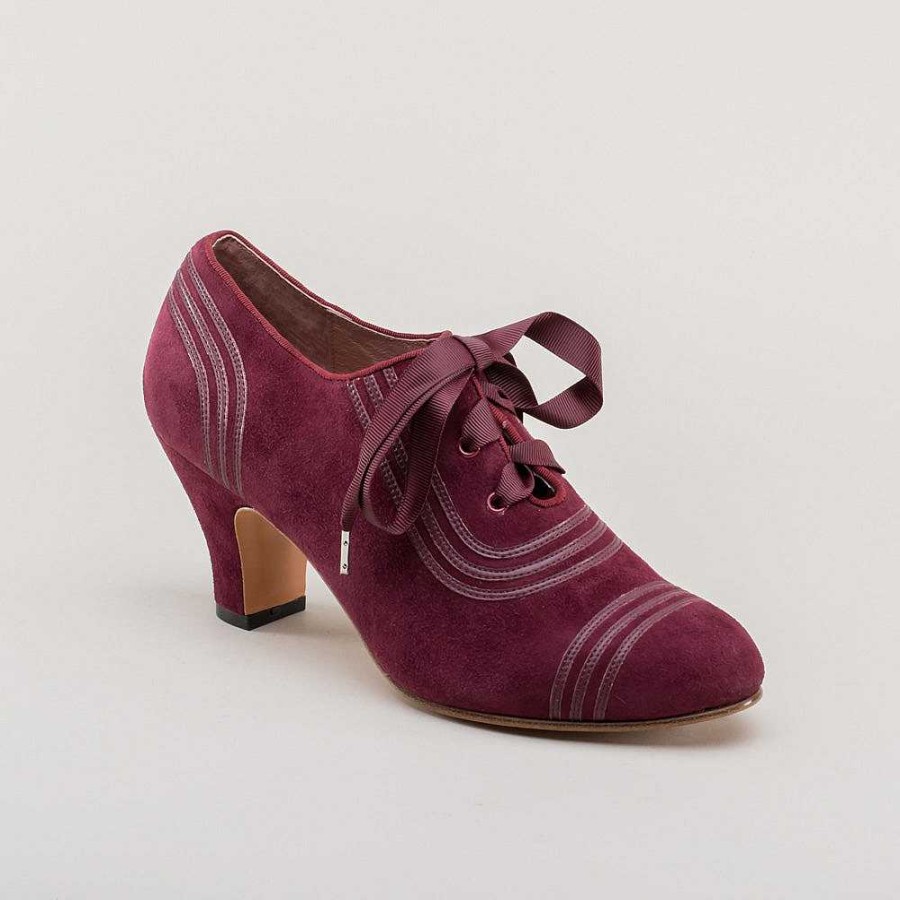 Women American Duchess | Claremont Women'S Retro Oxfords (Merlot)