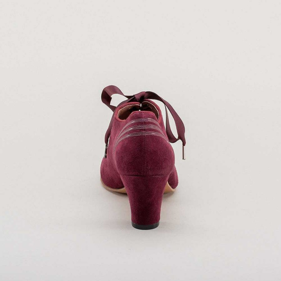 Women American Duchess | Claremont Women'S Retro Oxfords (Merlot)