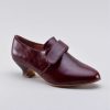 Women American Duchess | Pre-Order Kensington Women'S 18Th Century Shoes Wide (Bordeaux)