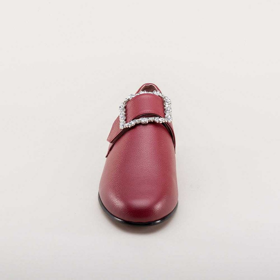 Women American Duchess | Schuyler Women'S 18Th Century Shoes (Oxblood)