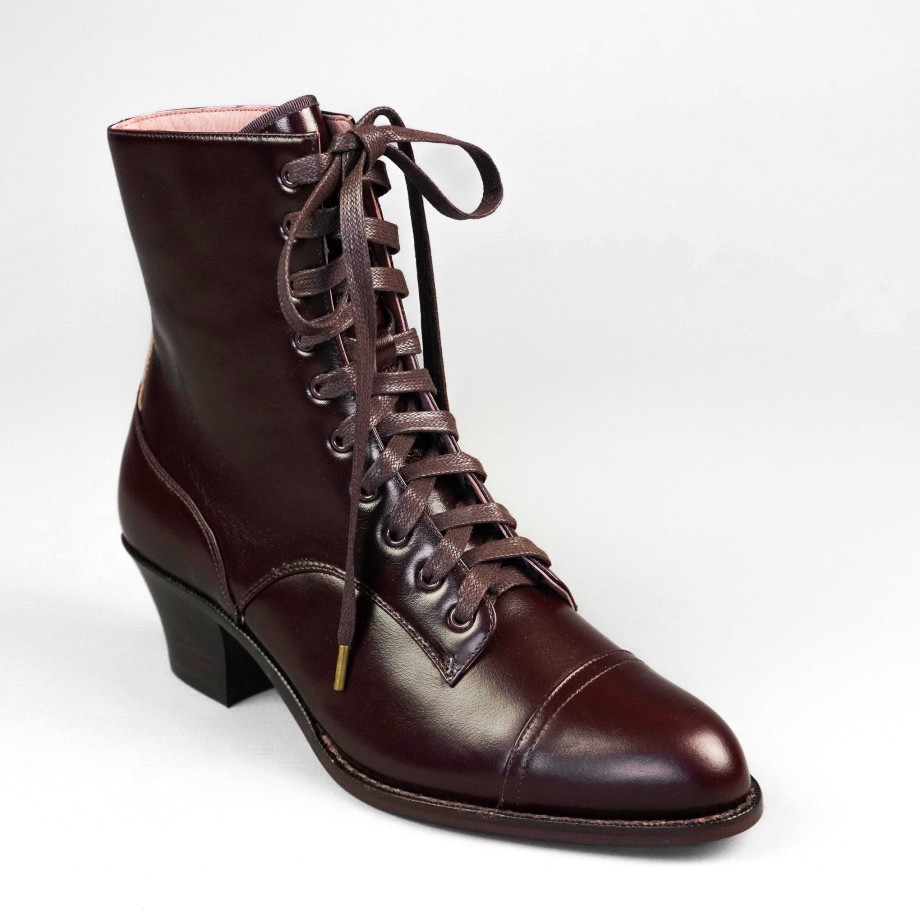 Women American Duchess | Pre-Order Paris Women'S Boots Wide (Cordovan)