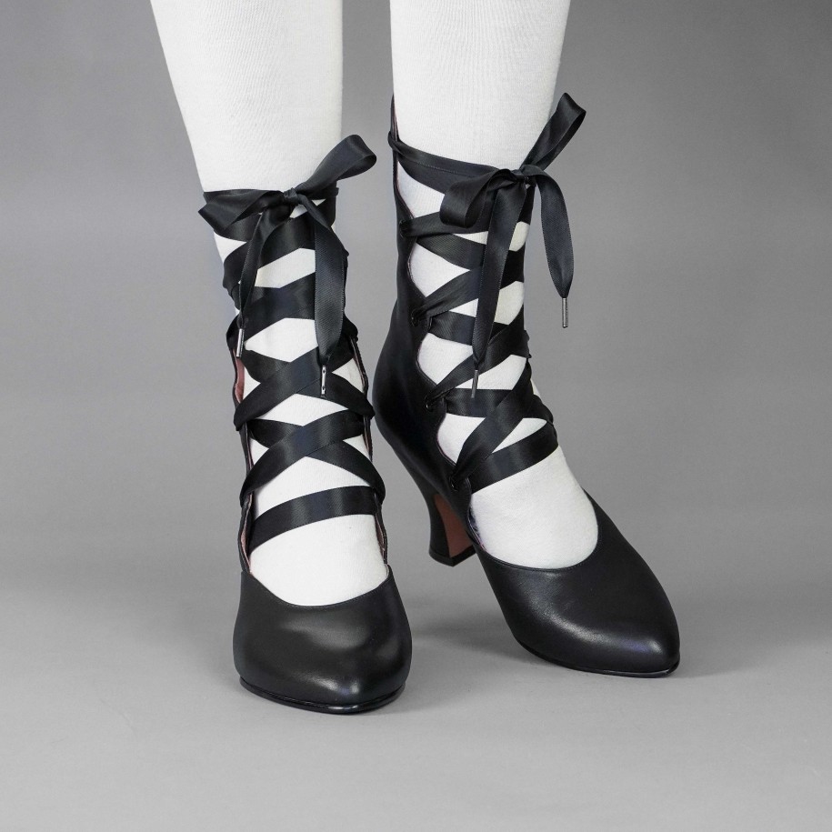 Women American Duchess | Pre-Order Tango Women'S Edwardian Boot (Black)