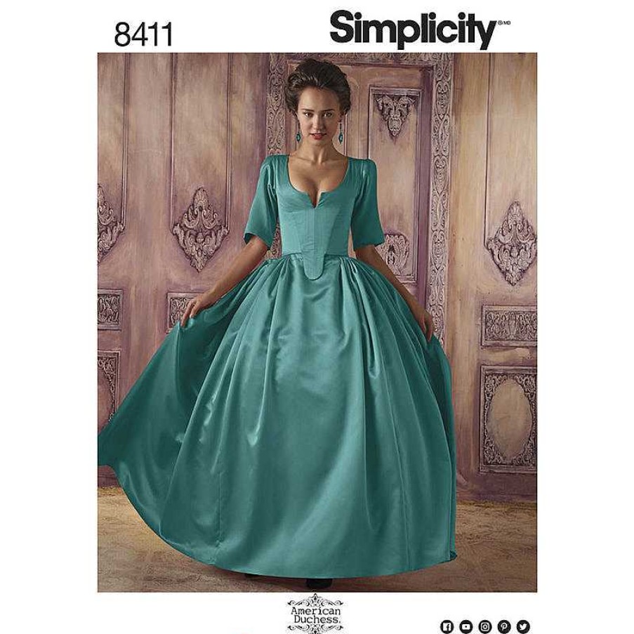 Accessories & More American Duchess | Simplicity 8411 18Th Century Costume Sewing Pattern