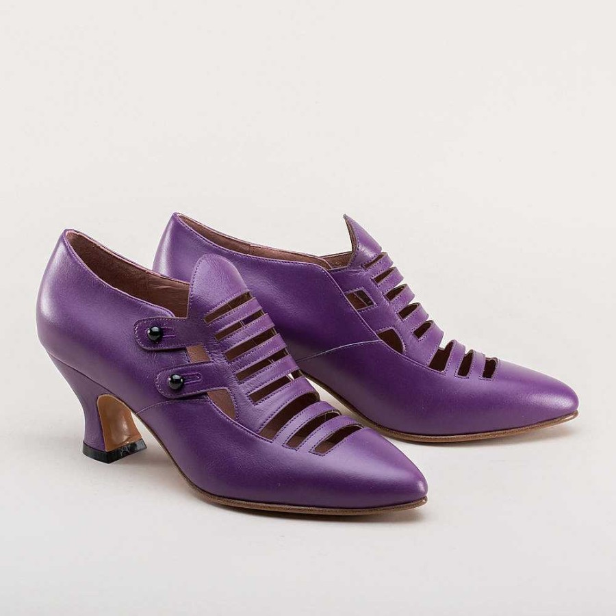 Women American Duchess | Endora Women'S Victorian Witch Shoes (Poison Purple)