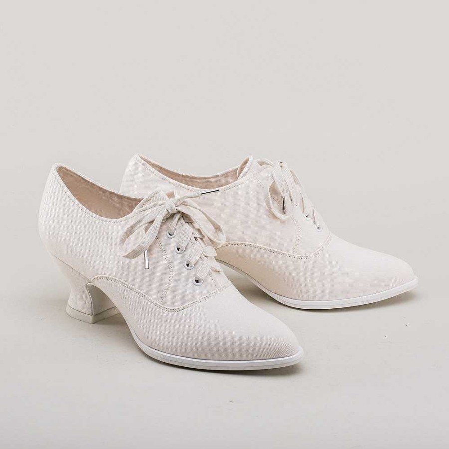 Women American Duchess | Kedwardian Women'S Sporting Oxfords (Ivory)