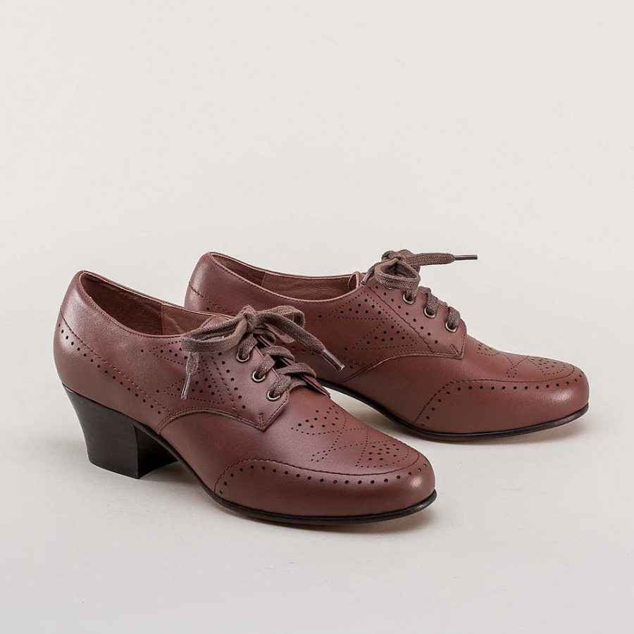 Women American Duchess | Claire Women'S 1940S Oxfords (Brown)