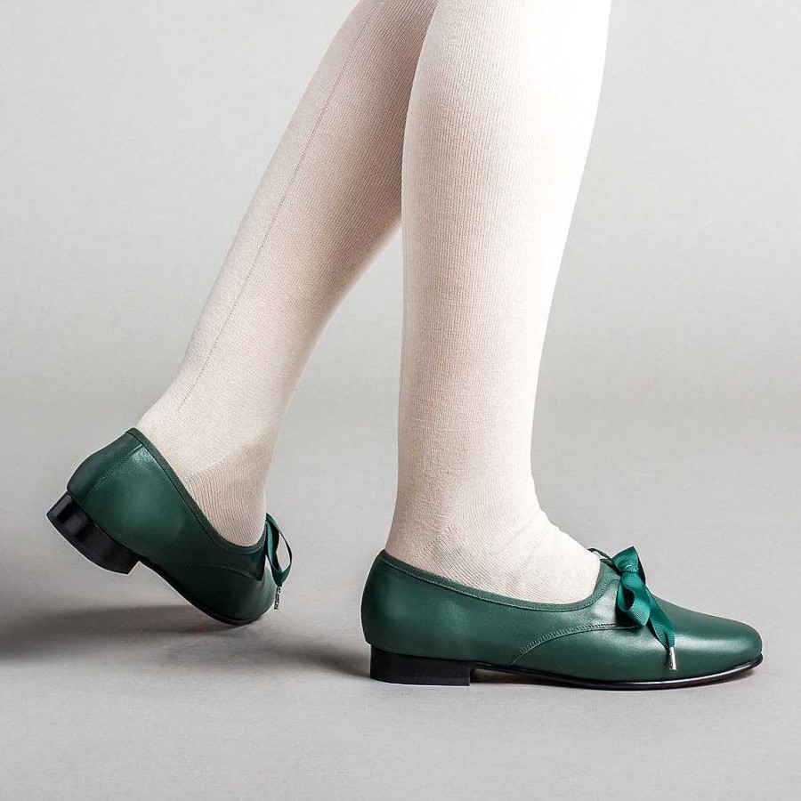 Women American Duchess | Bertie Ladies' Regency Pumps (Green)