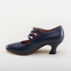 Women American Duchess | Bellatrix Women'S Edwardian Shoes (Navy)