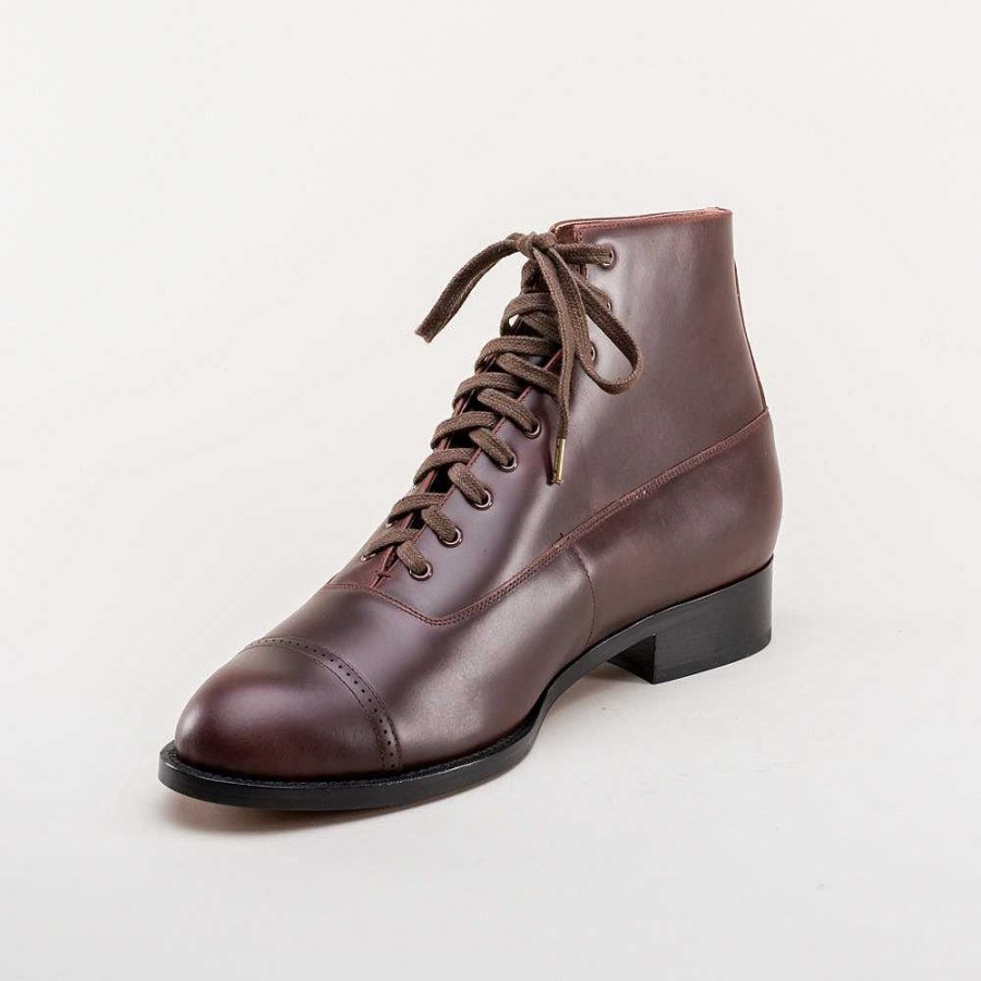 Men American Duchess | Noble Men'S Vintage Lace-Up Boots (Cordovan)