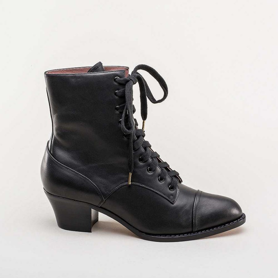 Women American Duchess | Pre-Order Paris Women'S Boots Wide (Black)