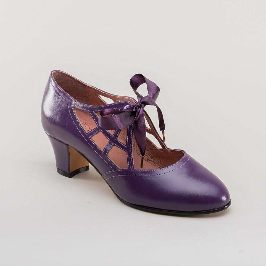 Women American Duchess | Parker Women'S Vintage Spiderweb Pumps (Purple)