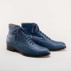 Men American Duchess | Noble Men'S Vintage Lace-Up Boots (Blue)