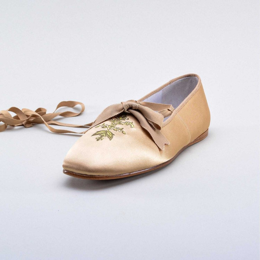 Women American Duchess | Penelope Ladies' Regency Slippers (Gold)