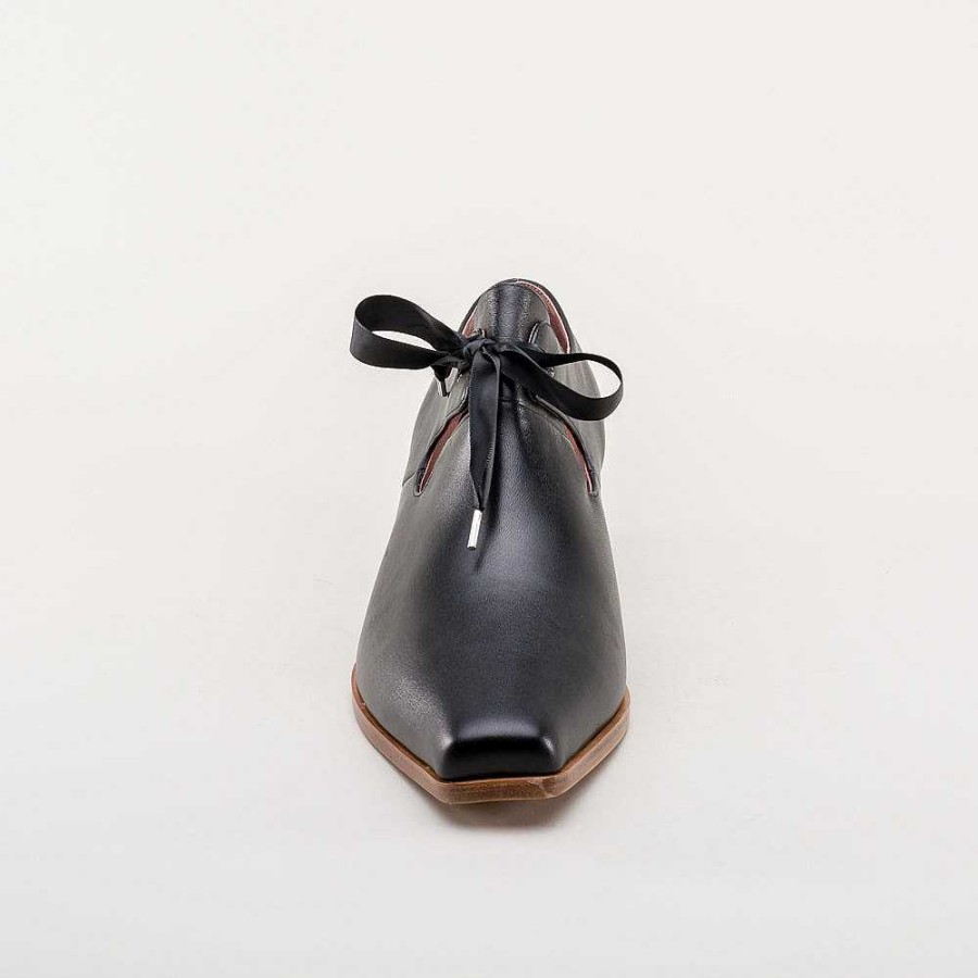 Men American Duchess | Louis Men'S 17Th Century Leather Shoes (Black)