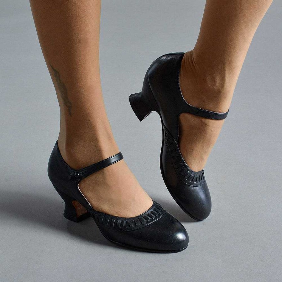 Women American Duchess | Pre-Order Marjorie Women'S 1920S Shoes (Black)