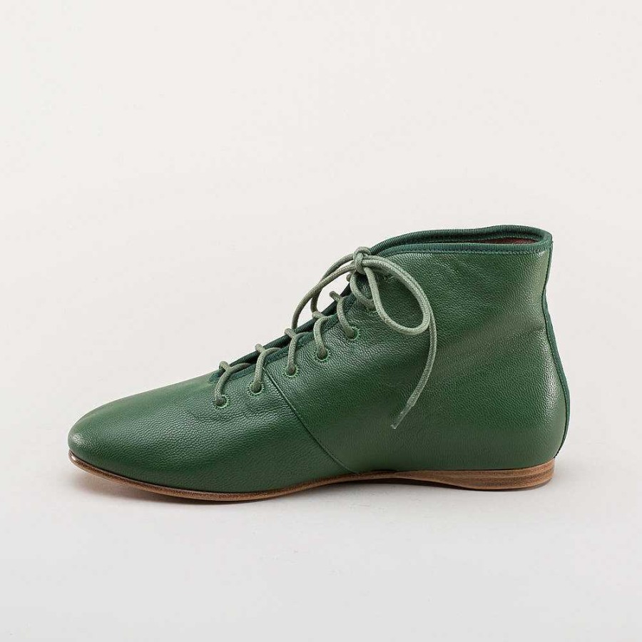 Women American Duchess | Emma Women'S Regency Leather Boots (Green)