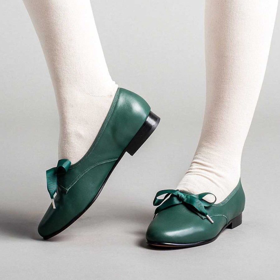 Women American Duchess | Bertie Ladies' Regency Pumps (Green)