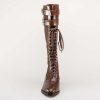 Women American Duchess | Cambridge Women'S Edwardian Bicycle Boots (Brown/Brown)