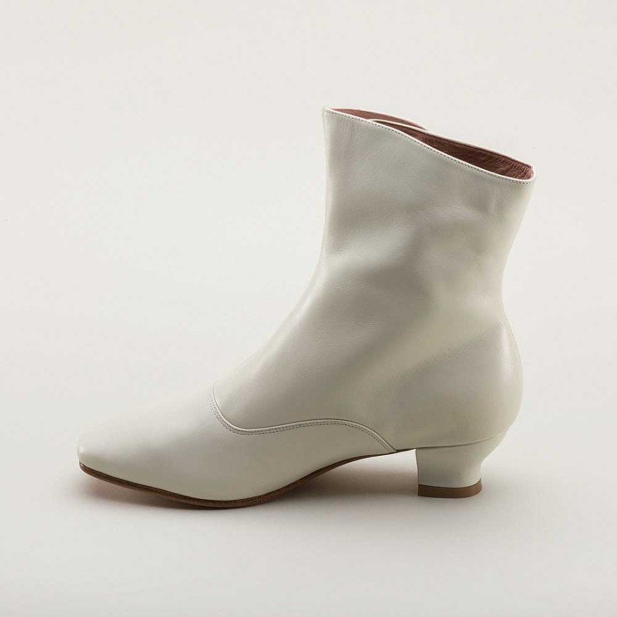 Women American Duchess | Renoir Women'S Victorian Button Boots (Ivory)