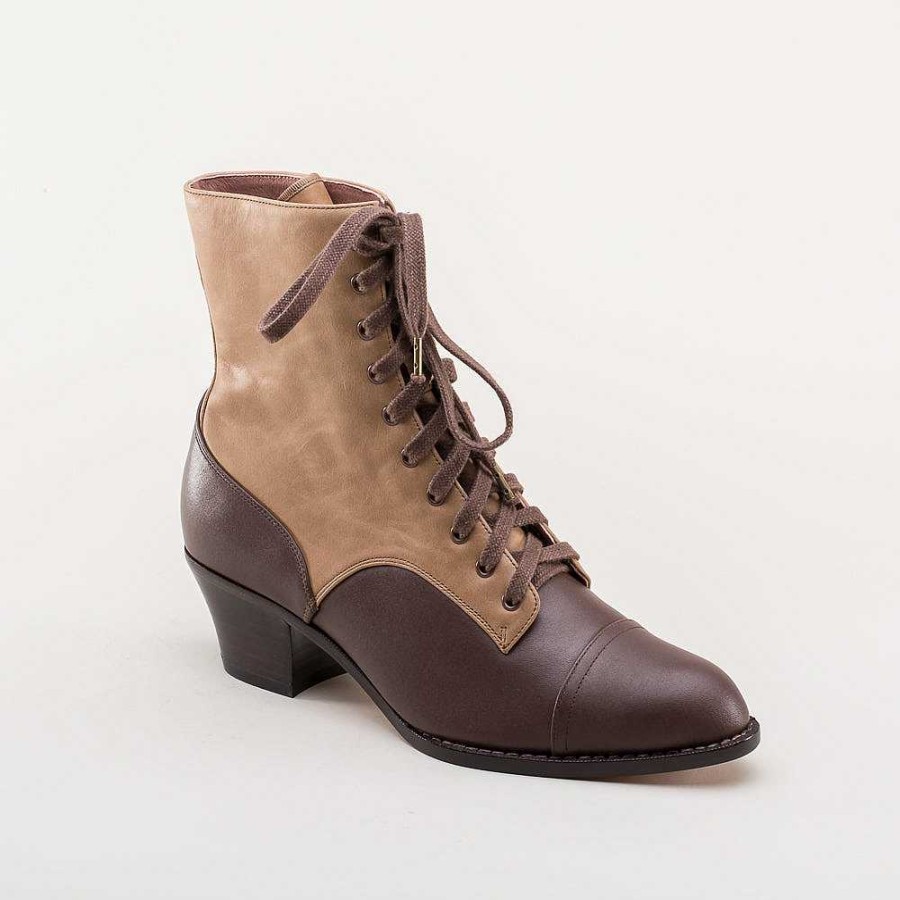 Women American Duchess | Pre-Order Paris Women'S Boots Wide (Tan/Brown)