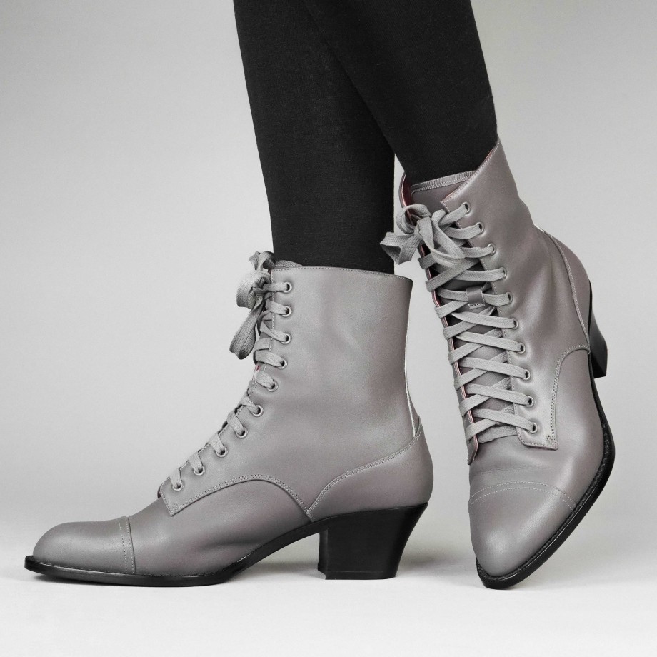 Women American Duchess | Pre-Order Paris Women'S Boots Wide (Steel Gray)