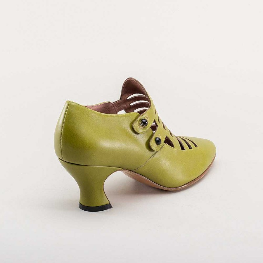 Women American Duchess | Endora Women'S Victorian Witch Shoes (Arsenic Green)