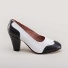 Women American Duchess | Peggy Women'S 1940S Spectator Pumps (Black/White)