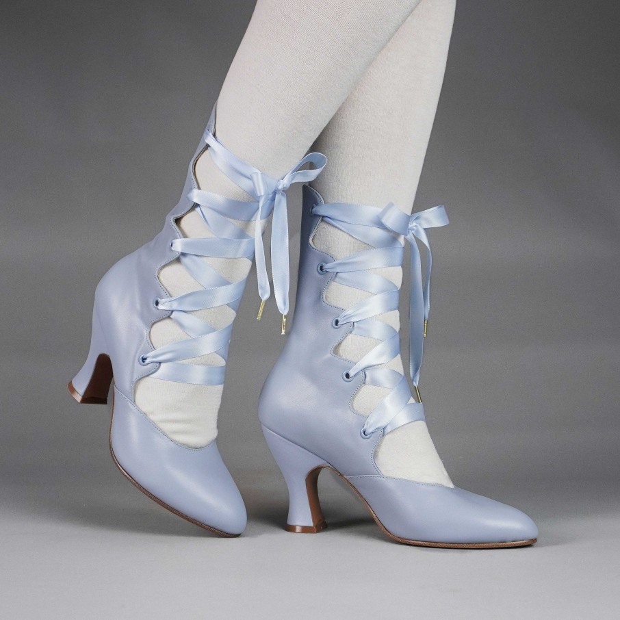 Women American Duchess | Pre-Order Tango Women'S Edwardian Boot (Sky Blue)