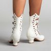 Women American Duchess | Colette Women'S Edwardian Button Boots (Ivory)