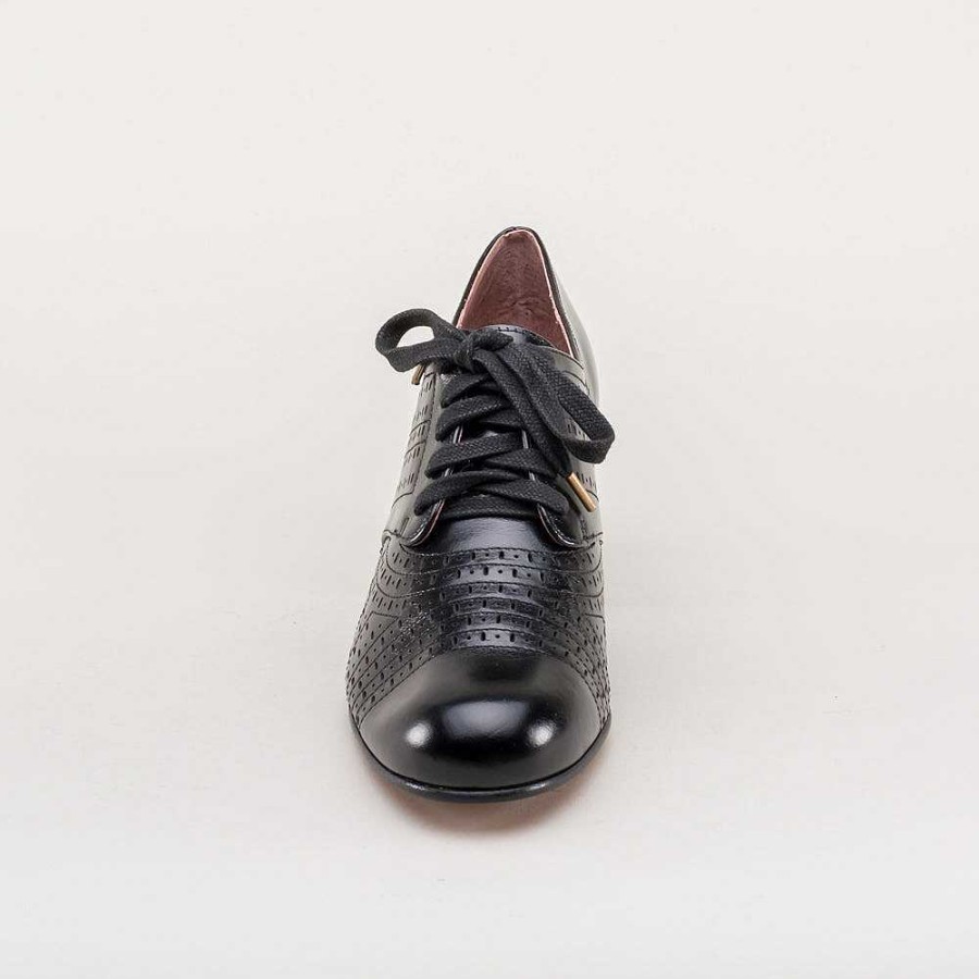 Women American Duchess | Bellevue Women'S Vintage Oxfords (Black)