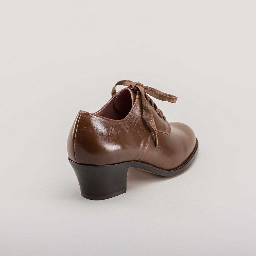 Women American Duchess | Jane Women'S Vintage Oxfords (Tan)